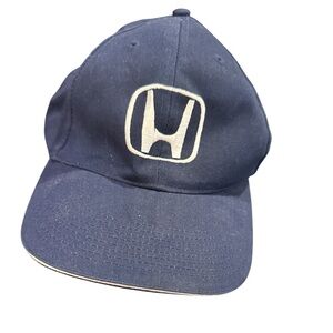 Honda Navy Blue Embroidered Logo Baseball Cap blue men’s head gear cover
